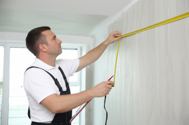 Orçamento Detalhado para Gesso Profissional de gesso medindo um teto para orçamento