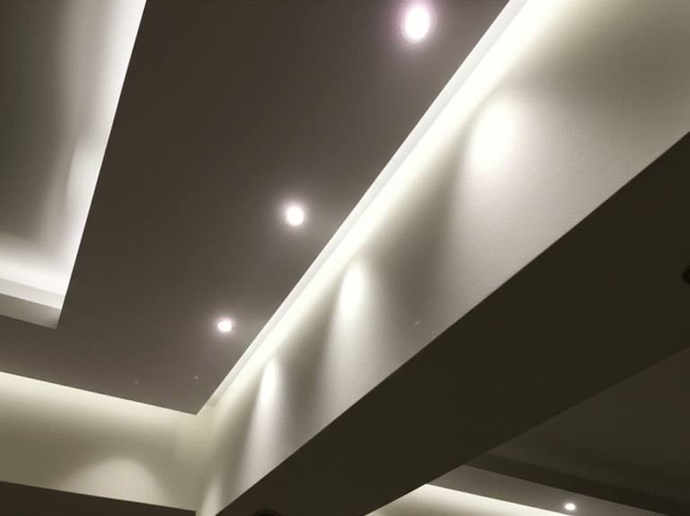 Sanca de Gesso com LED Sanca de gesso iluminada com LED