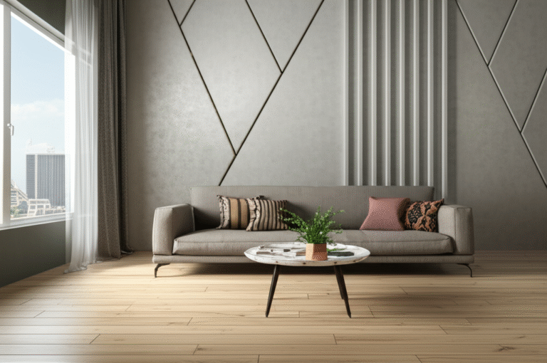 Reforma Econômica com Gesso Sala de estar moderna com parede de gesso decorativa