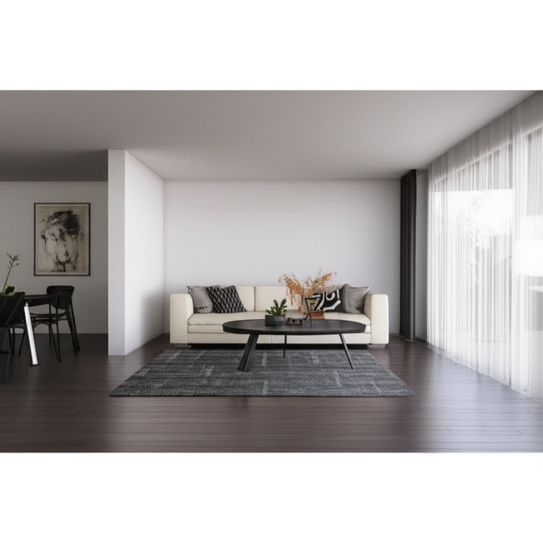 Parede de drywall dividindo sala de estar